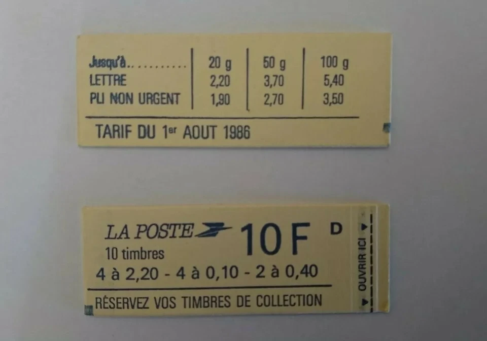 2 carnets De 10 Timbres Neufs Type Liberté 4x(2,20-0,10)et 2x(0,40) - Photo 1/1