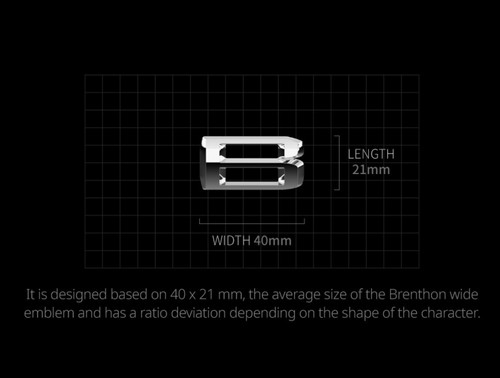3G Brenthon Hood Trunk Fender Wide Emblem Matt Black For 2016~2024+ Kia Sorento - Picture 7 of 21