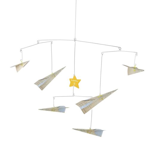 Hape The Little Prince Paper Planes Mobile 6 Tiered Minimalist Mobile New  - Picture 1 of 2
