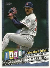  2020 TOPPS BASEBALL - PEDRO MARTINEZ - DECADES BEST - 1990s #62 - BLUE PARALLEL