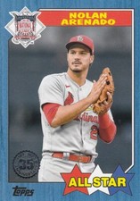 NOLAN ARENADO TOPPS 1987 ALL-STAR 35TH ANNIVERSARY RETRO BLUE CARDINALS #21 2022