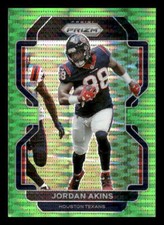 2021 Panini Prizm #35 Jordan Akins Neon Green Pulsar Houston Texans