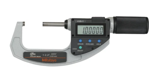 Mitutoyo 293-677-20 Quickmike Digimatic Micrometer, 1-2.2"/25.4-55.88mm, .00005"