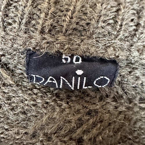Danilo Wool Sweater Mens 50 (US Medium - Large) Olive Green Textured Italian - Picture 5 of 9