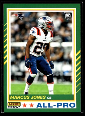 2022 Panini Instant Marcus Jones Rookie ALL-PRO TEAM 1/451 SP Patriots #AP24 RC