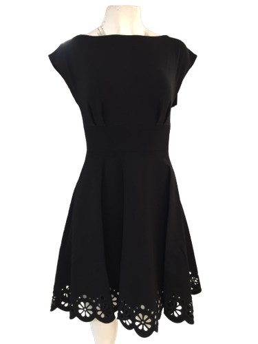 Women Eyelet Ponte Fiorella Dress 