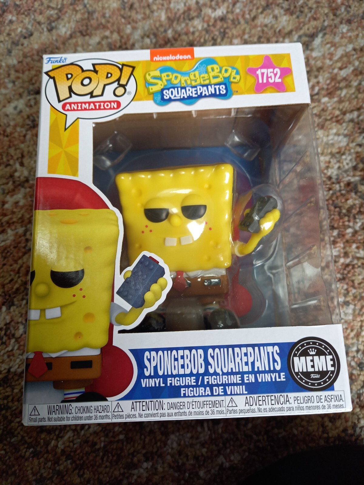 Funko Pop Vinyl - sponge bob 1752 SpongeBob SquarePants meme -New- Deluxe