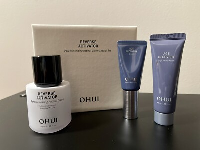 NIB OHUI REVERSE ACTIVATOR PORE MINIMIZING RETINOL CREAM SPECIAL SET, Exp 2027