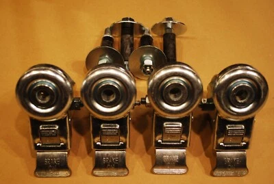 SCC (SERVICE CASTER) Set of (4) bolt hole universal casters w/ 3" wheel and brake SCC-BHTTL20S314-TPR