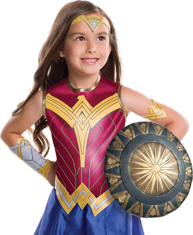 Disfraz de Rubí Mujer Maravilla Película Escudo Disfraz Accesorio (Talla Niño) Foto 2 de 4