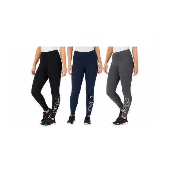 Fila Pantaloni Yoga Leggings Donna Cotone Stretti Activewear