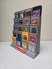 Nintendo Gameboy 20 Cartridge Display Stand, 3D Printed