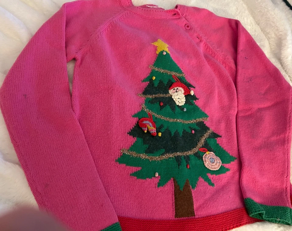 Two Girls Boden Christmas Sweaters - Size 11-12 - Image 3 of 4