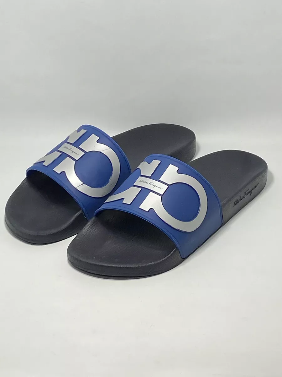 Salvatore Ferragamo Men s Logo Slide Sandals size 10 M