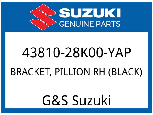 BRACKET, PILLION RH (BLACK)