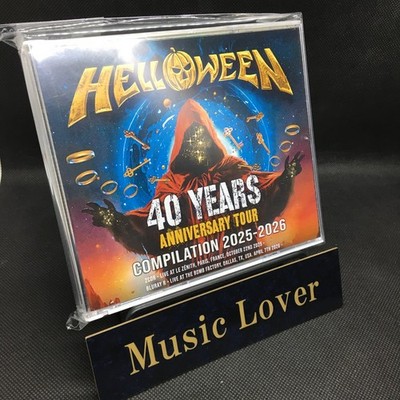 JA3 レア品　HELLOWEEN EP 25cm新品未使用 HELLOWEEN /40 YEARS ANNIVERSARY TOUR COMPILATION 2025-2026 / 2CD+