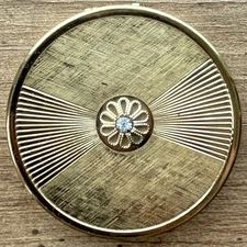 Max Factor Compact Mirror Creme Puff Compact Made In USA - No Mirror