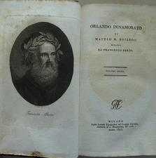 Orlando Innammorato-Matteo Boiardo rifatto da F. Berni-Classici Italiani-4 voll.