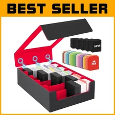 Ultimate 5-Row Trading Card Storage Case: 3900+ Sleeveless Cards & Protection