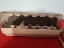 Vtg Clairol Custom CareSetter Model KF20 Heated Velvet Rollers Clips WORKS
