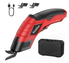 Electric Cardboard Cutter, 12000RPM Heavy Duty Electric Scissors Red