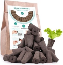 60 Pack Square Grow Sponges Seed Starter Pod Kit Seed Hydroponics Accessories 0.15 per gallon