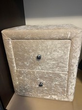 Velvet Bedside Cabinet with drawers - Good quality!
