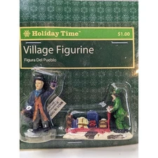 Holiday Time Village Figurine Christmas Village Decoration New Retired