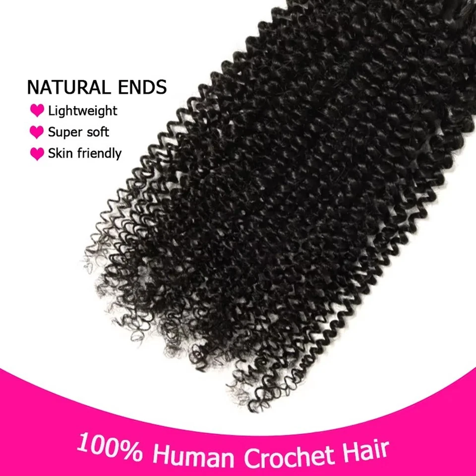 12A крючком человеческих волос узелок бирманский вьющиеся человеческие плетеные волосы шиньоны 20» - Изображение 4 из 4