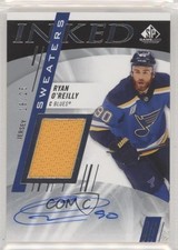 2020 Upper Deck SP Game Used Inked Sweaters 18/25 Ryan O'Reilly #IS-RO Auto 09tq