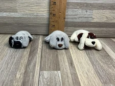 LOT OF 3 Vintage 1995 Pound Puppies Mini’s  3 “ Lewis Gallop