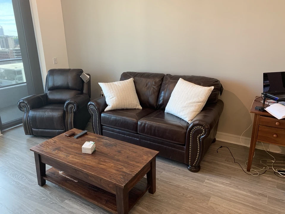 Leather Couch - Image 2 of 2