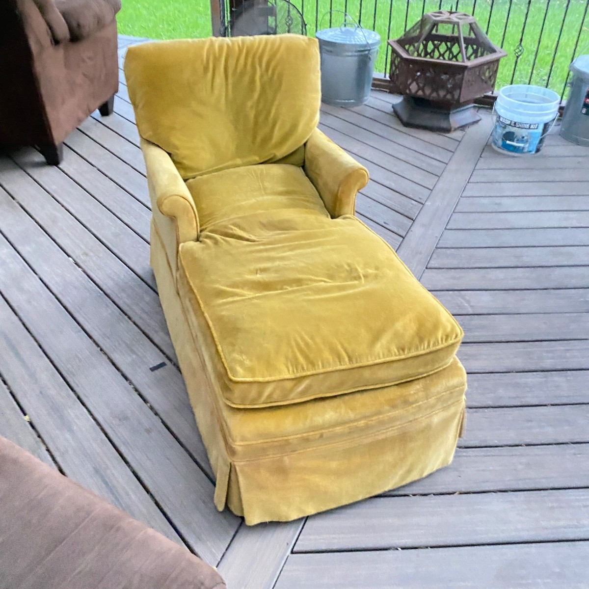 vintage chaise lounge chair indoor | eBay