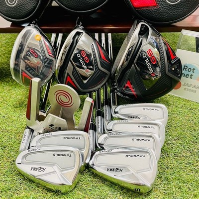 HONMA Fullset Tour World GS 1w3w4hy TW747 5-10 Iron 10Pcs S SR Flex Golf Clubs