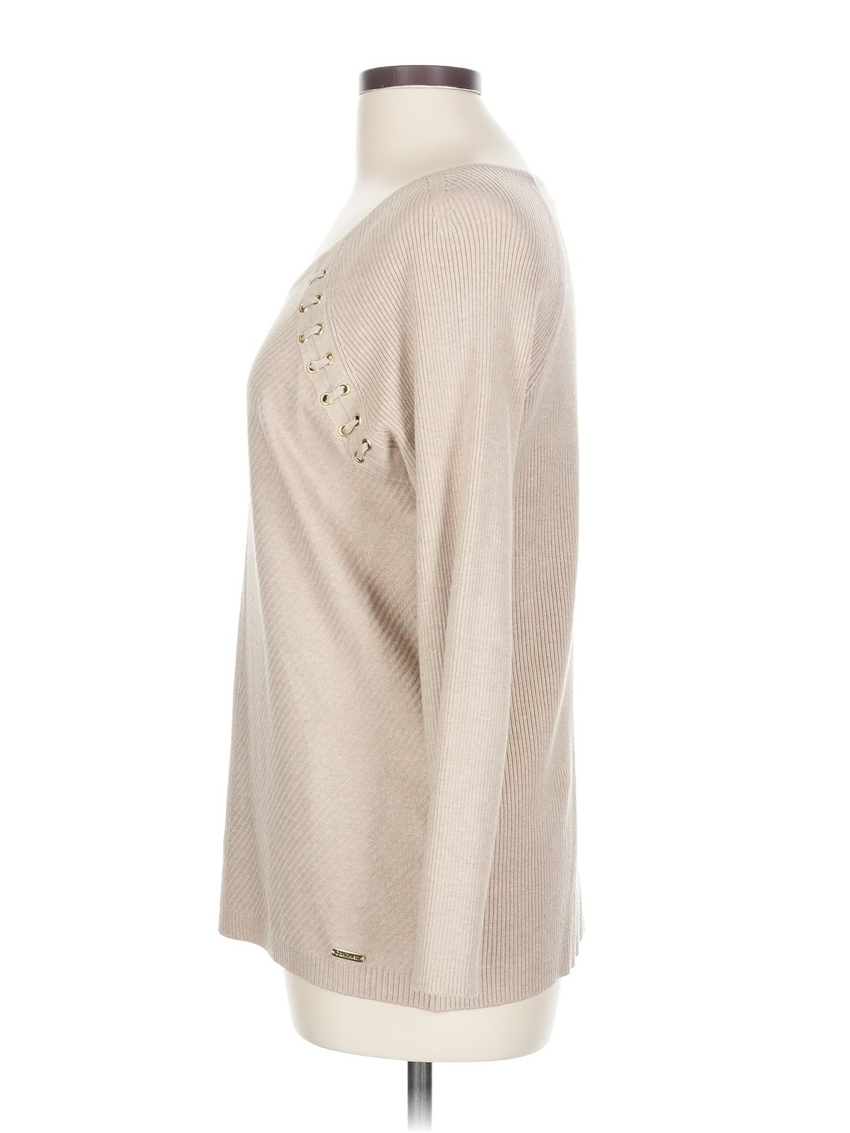 Calvin Klein Women Brown Pullover Sweater L thumbnail 4