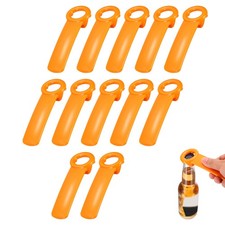 12Pcs Jar Key Lid Opener, Jar Lid Opener Easy Grip Design Orange