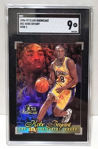 1996-97 Flair Showcase Row 1 Kobe Bryant RC #31 - SGC 9 MINT Rookie
