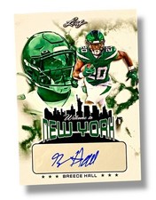 2022 Leaf Breece Hall Welcome to New York Autograph /302 Rookie