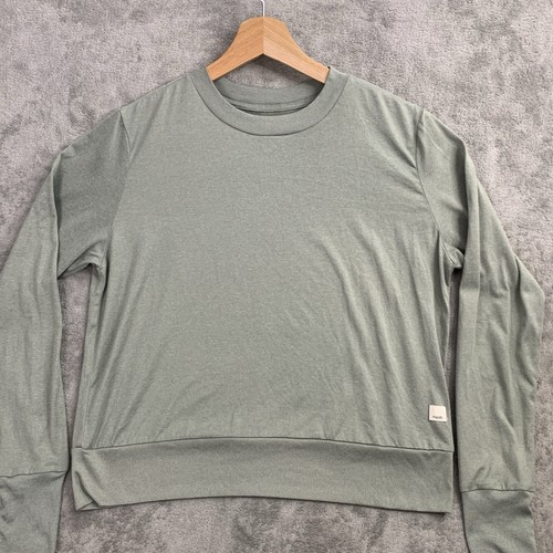 Vuori Sweater Womens XS Daydream Crew Performance Sweatshirt Green Casual Top - Picture 4 of 8