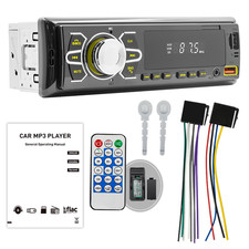 Bluetooth Car Stereo Audio In-Dash FM Aux Input Receiver USB MP3 Radio Player AA