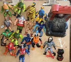 Masters of the Universe Lot of  15 Vintage + Slime Pit  Action Figures Weapons