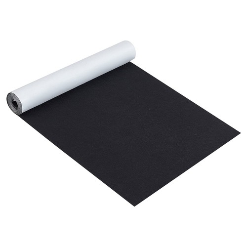 Black Self-Adhesive Felt Fabric 15.7" x 78.7" Shelf Liner for Halloween Decor...