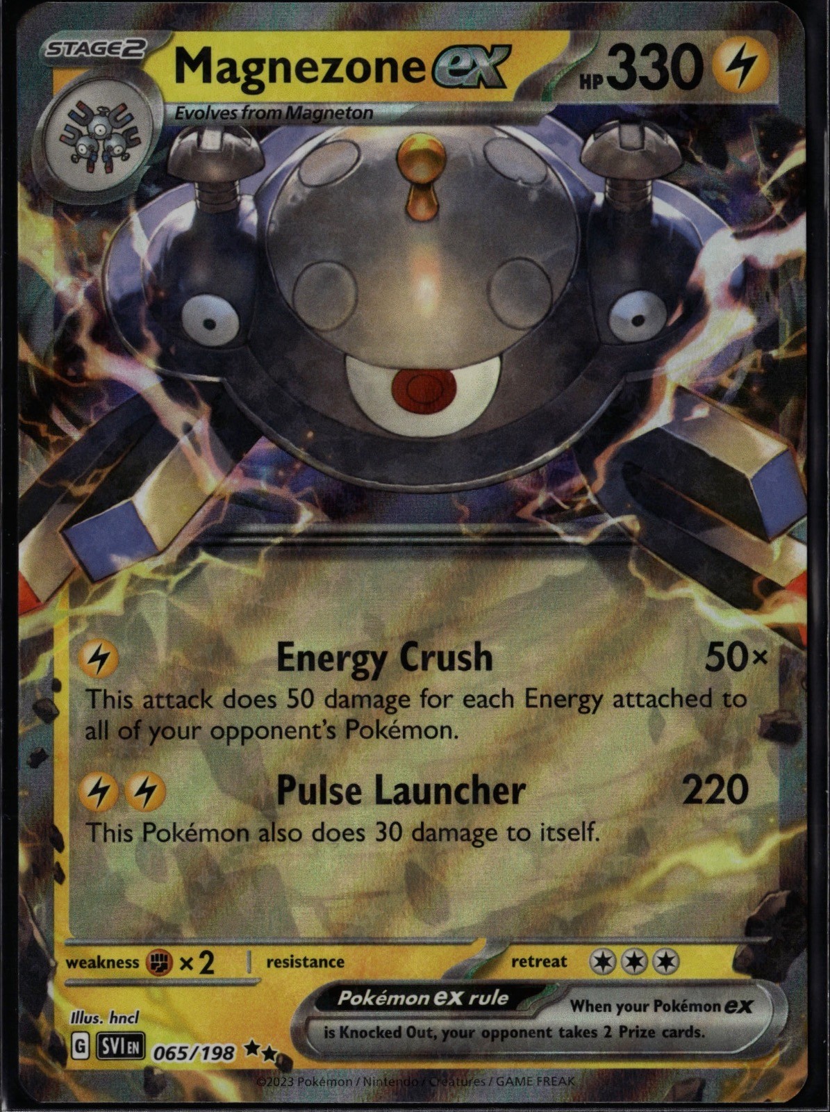 Magnezone ex 065/198 Double Rare Scarlet & Violet Pokemon Holo Near Mint