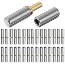 3-1/8 inch Weld-On Barrel Hinges 30 Pack Heavy Duty for Swing Gate Door