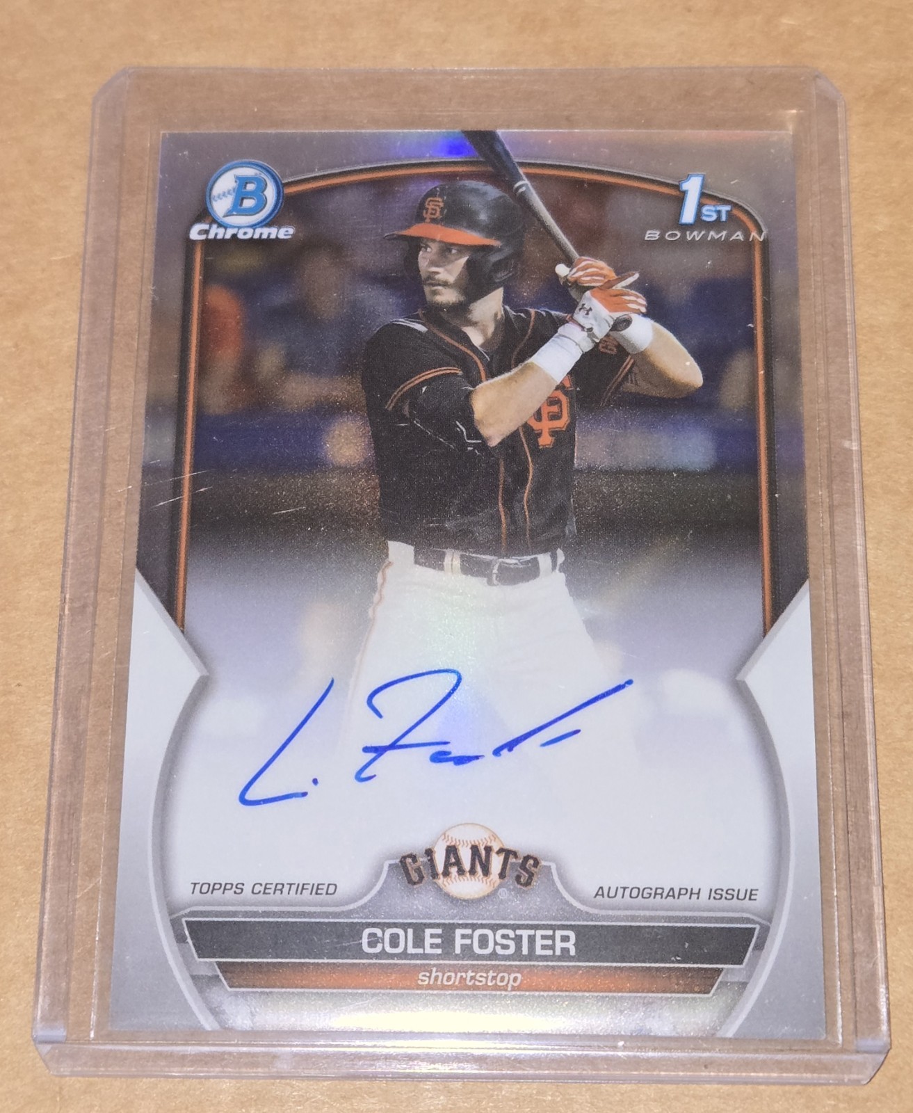 Cole Foster 2023 Bowman Draft Chrome REFRACTOR Auto #CDA-CF  #/499