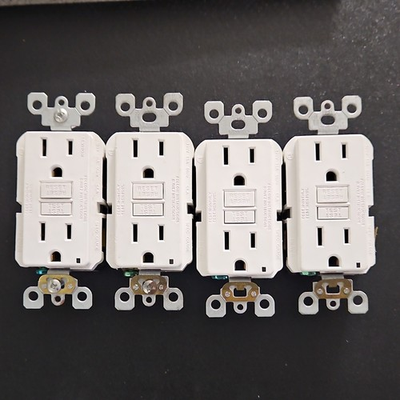 #ad #ad Leviton GFCI Duplex Outlets 15A 125V White Tamper Resistant Set of 4 $35.50