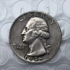 1936-D Washington Quarter Denver Mint Silver 25C Uncirculated
