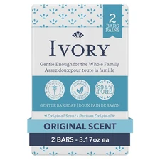 Ivory Gentle Bar Soap Original Scent 3.17 Oz., 2 Count