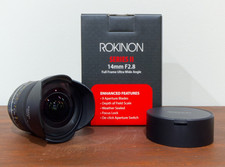 Rokinon Series II 14mm f/2.8 Full Frame Ultra Wide Angle Lens for Canon EF Mint