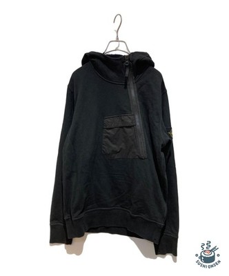 STONE ISLAND Asymmetric Half Zip Size: M Black Men 681561140 | eBay